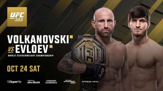 UFC® 333: Volkanovski vs. Evloev (Miscellaneous) — Event poster